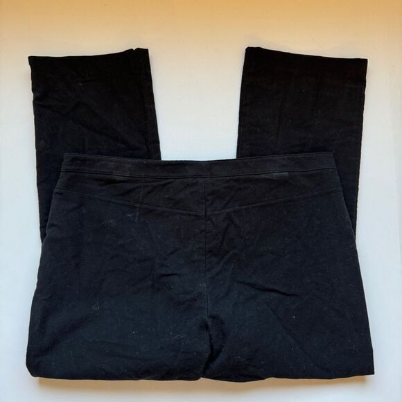 Theory Black Cropped Pant in Moleskin Twill Slacks Size 12 NWOT - Picture 4 of 9